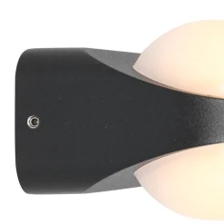 Aluminium buitenlamp zwart inclusief LED