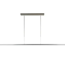 Aluminium LED hanglamp nikkel mat inclusief dimmer