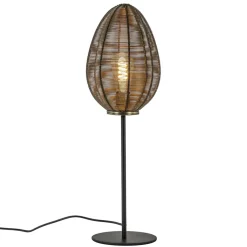 Antiek bronzen tafellamp Yaelle Light and Living