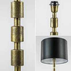 Antiek bronzen vloerlamp Malinda exclusief kap