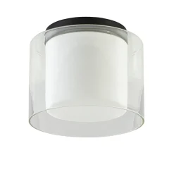 Badkamer plafondlamp helder met opaal glas IP44