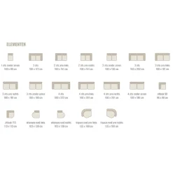 Bank Soof organisch gebroken wit