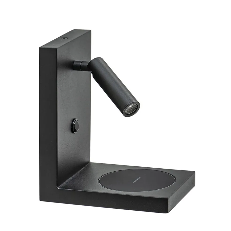 Bedlamp leesspot zwart incl. fast charger