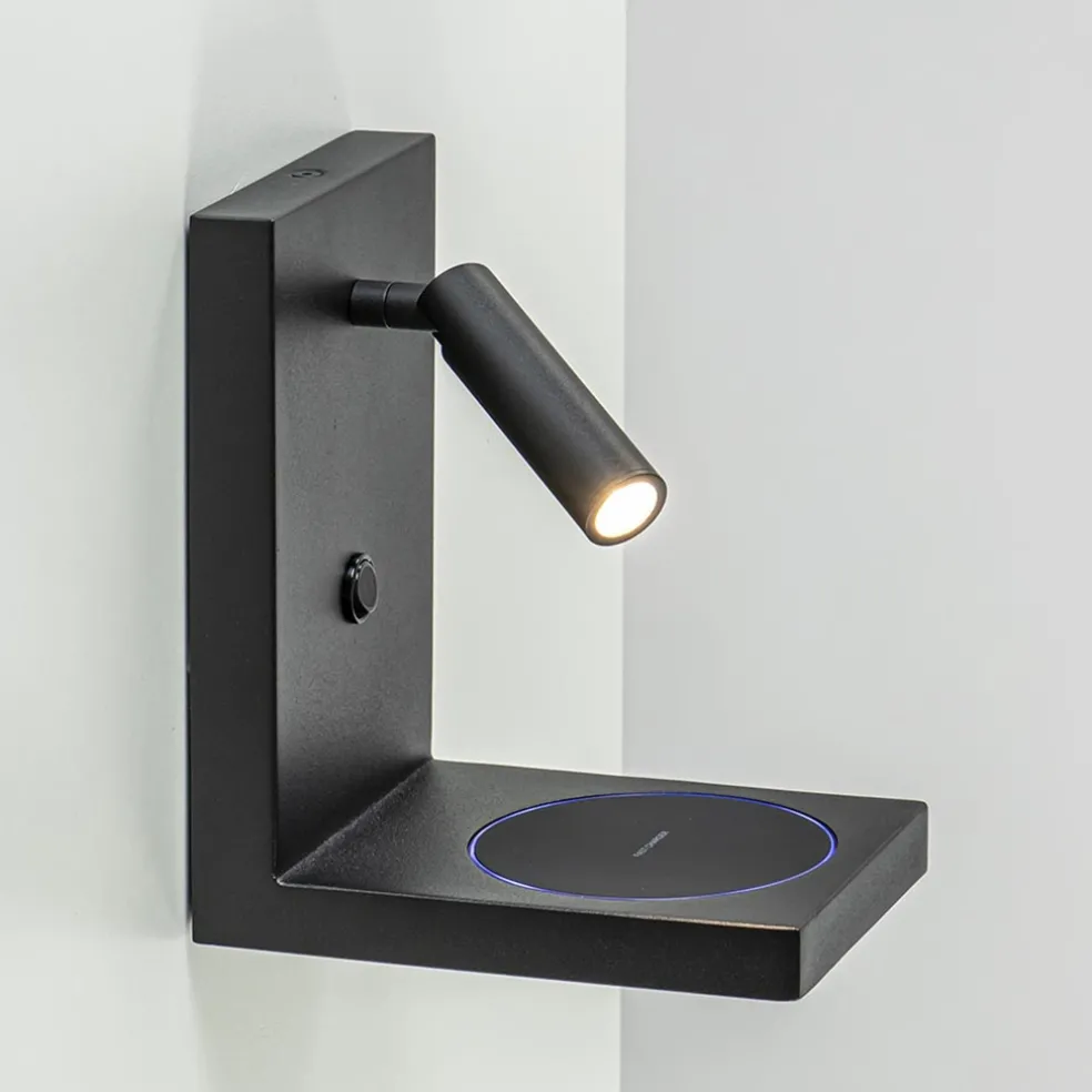 Bedlamp leesspot zwart incl. fast charger