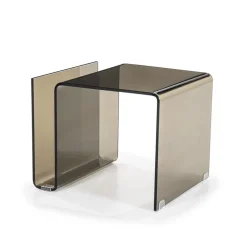 Bijzettafel bruin 48x42x38 cm