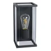 Buitenlamp antraciet/glas met bewegingssensor IP54