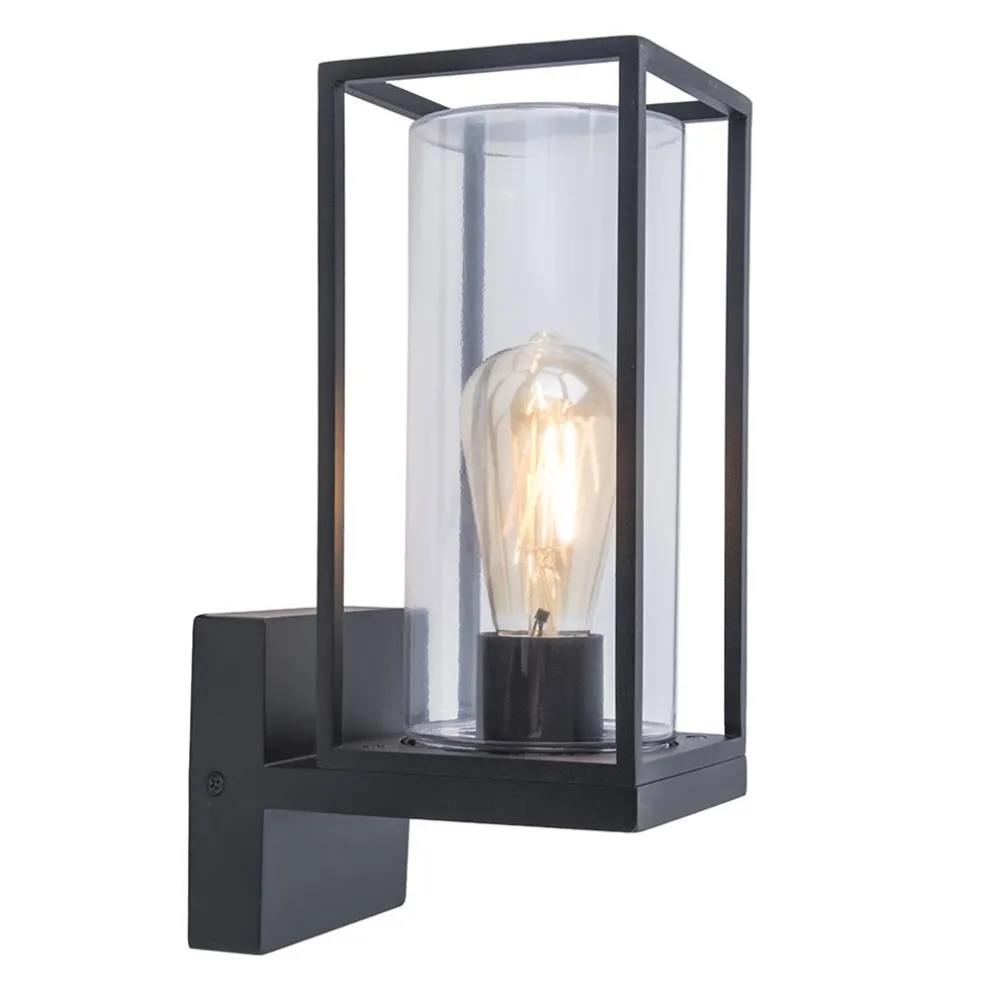 Buitenlamp Flair lantaarn op voet zwart IP44