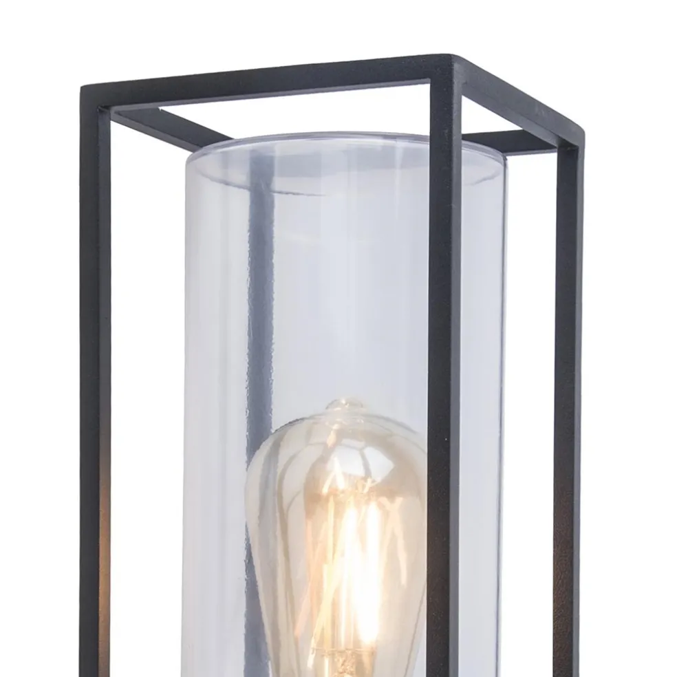 Buitenlamp Flair lantaarn op voet zwart IP44