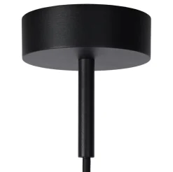 Buitenlamp hang zwart met glazen kap IP44