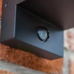 Buitenlamp lantaarn zwart met bewegingssensor