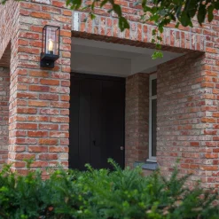 Buitenlamp lantaarn zwart met bewegingssensor