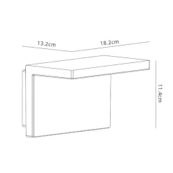 Buitenlamp Ruka antraciet/hout IP65