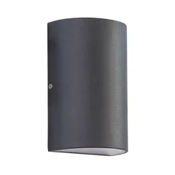 Buitenlamp wand up+down antraciet IP54