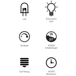 Calex Dijon Smoke Pulse 2200K dimbaar