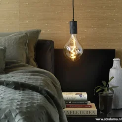 Calex Retro pendel 1.5m e27 zwart