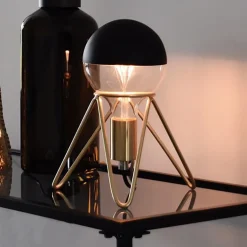 Calex tafelarmatuur driepoot goud E27