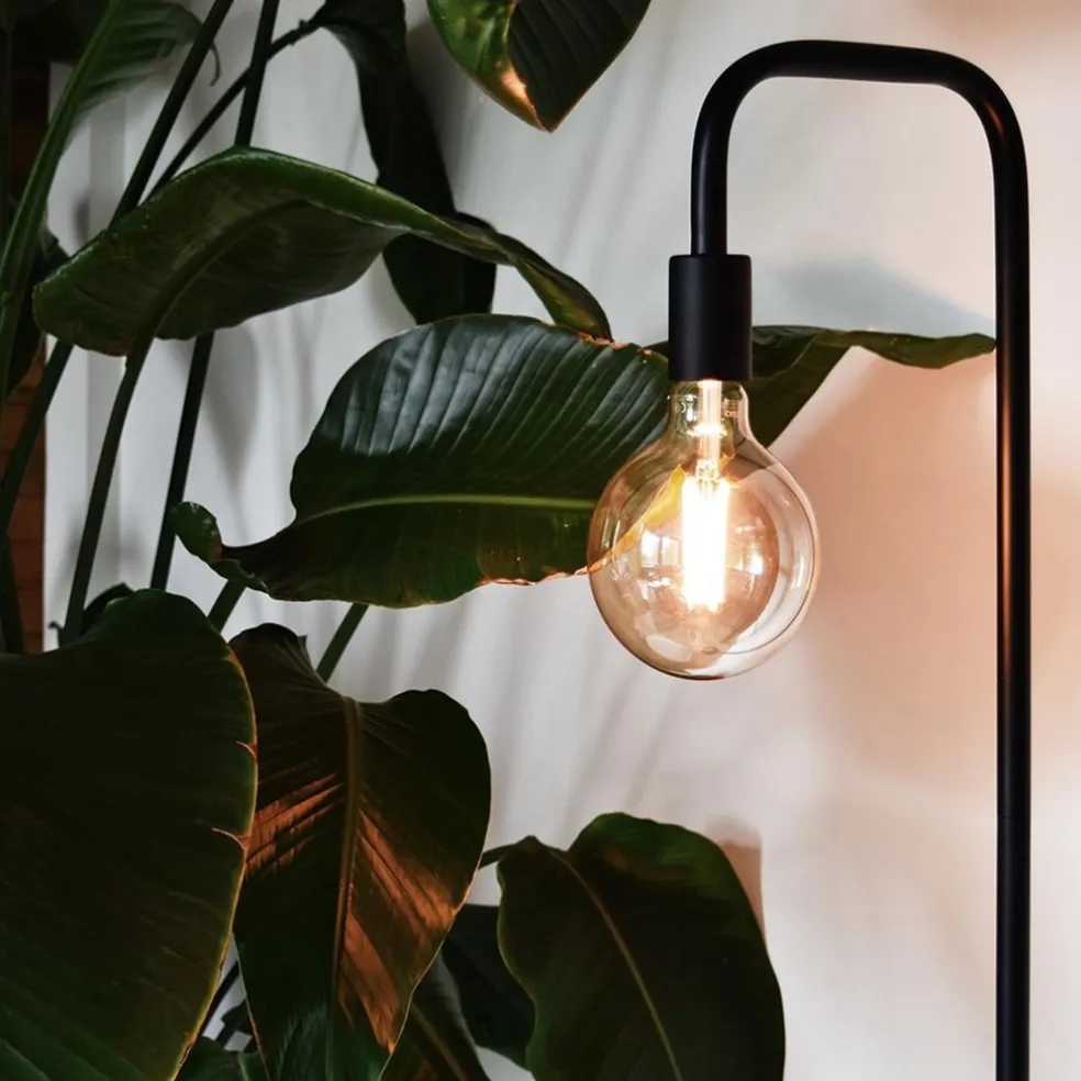 Calex vloerlamp U-Line mat zwart excl lichtbron