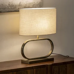 Chique lampvoet Jamiro licht goud