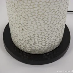 Decoratieve schelpen vloerlamp zuil