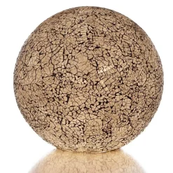 Decoratieve tafellamp 40cm glas zwart