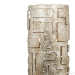 Design tafellamp ambachtelijk zilver