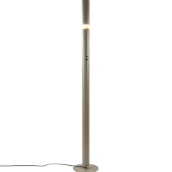 Design vloerlamp beige up+down