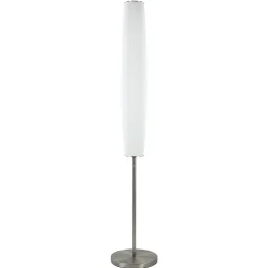 Design vloerlamp cilinder opaal glas met dimbaar LED