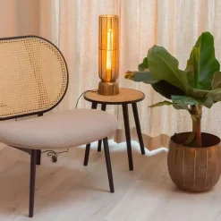 Draad tafellamp Lezuza antiek brons L&L