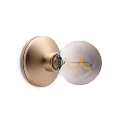 Draadloze wandlamp oplaadbaar goud met smoke