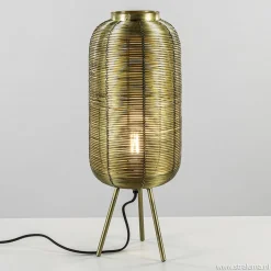 Driepoot tafellamp antiek brons Light & Living