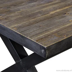 Eettafel Light & Living zink/hout