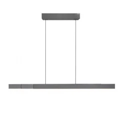 Elektrisch verstelbare LED hanglamp grijs dimbaar