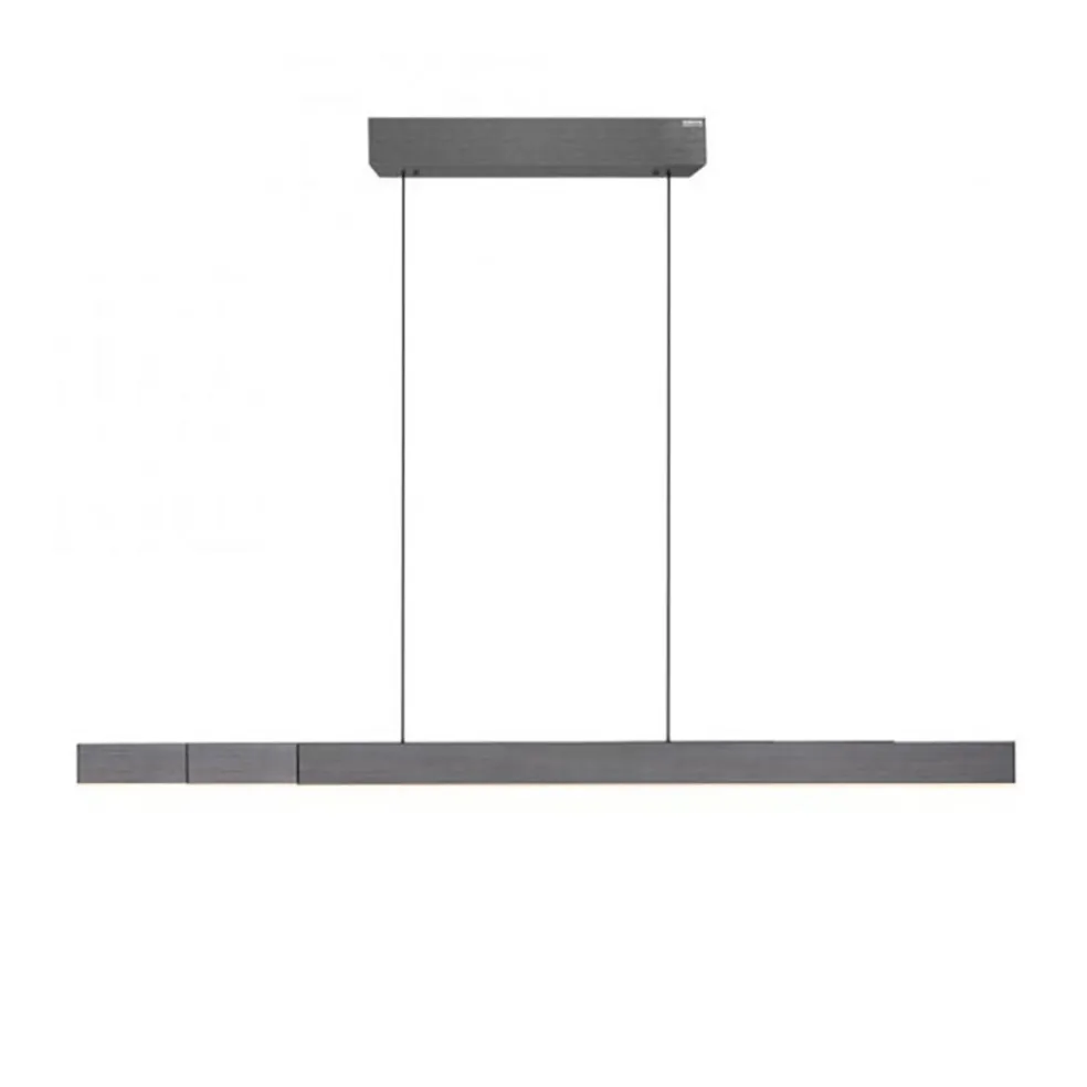 Elektrisch verstelbare LED hanglamp grijs dimbaar