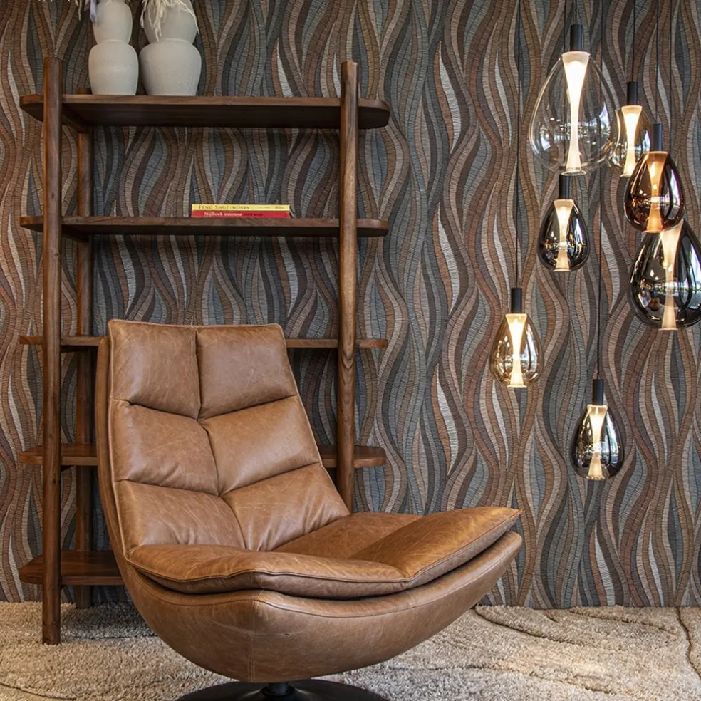 Fauteuil Sven leer - cognac