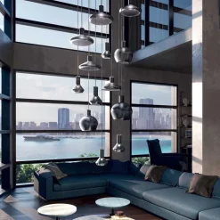 Flask C hanglamp 25cm metallic black