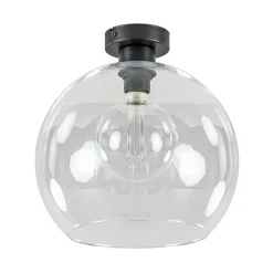 Globe plafondlamp helder glas 30 cm