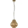Gouden Oosterse hanglamp Micha met ketting Light & Living