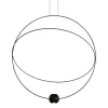 Grote design hanglamp ring met LED spot
