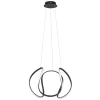 Grote design hanglamp zwart LED