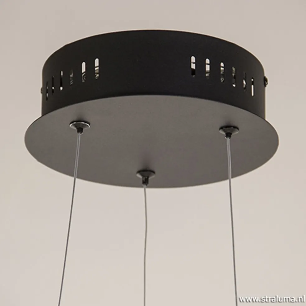 Grote design hanglamp zwart LED