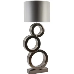 Grote design lampvoet Circles brons exclusief kap