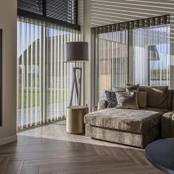 Grote design vloerlamp Calitri staal exclusief kap