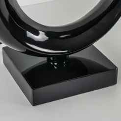 Grote lampvoet Maan shiny zwart