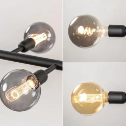 Grote 10-lichts eettafelhanglamp zwart exclusief lichtbronnen