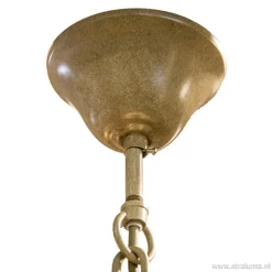 Grote 12-lichts kroonluchter met geweien