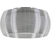 Grote plafonnière zilver met chroom 50