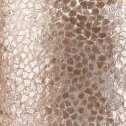 Grote schelpen wandlamp bruin met goud 60 cm