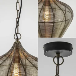 Hanglamp Alvaro 36cm antiek brons