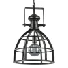Hanglamp Amy zwartstaal industrieel