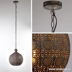 Hanglamp Ananya antiek brons